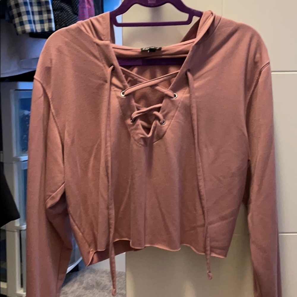 Express cropped hoodie